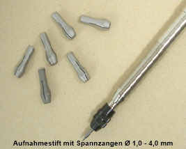 EAG Aufnahmestift und Spannzangen